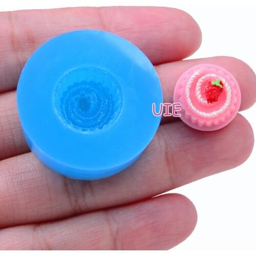 GYL314U 14.9mm Cake Silicone Mold Fondant Cake Decoration Candy Resin Clay Earrings Necklace Craft Soap Candle FOOD SAFE