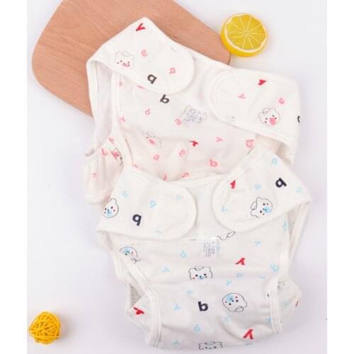 Cotton Baby Nappies Diaper Reusable Washable Cloth Diapers Nappy Cover Waterproof Newborn Baby Traning Panties Diapers