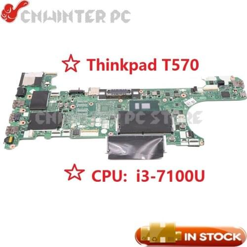 NOKOTION For Lenovo ThinkPad T470 Laptop Motherboard 01HX632 CT470 NM-A931 main board SR2ZW I3-7100U CPU DDR4