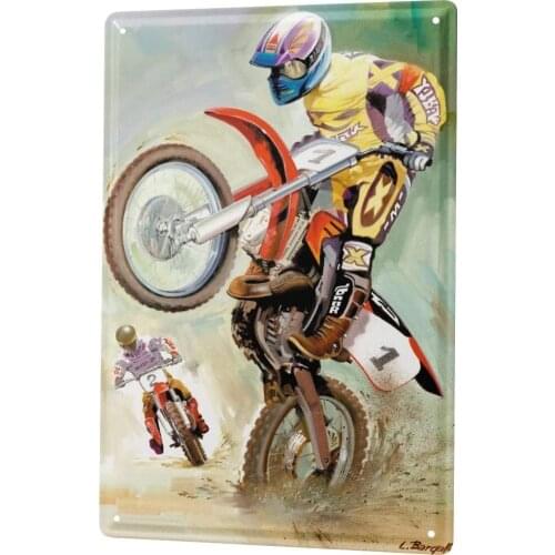 SINCE 2004 Motorcycle Garage Tin Sign Metal Plate Decorative Sign Home Decor Plaques Motocross Biker Wheelie Metal Plate 8X12