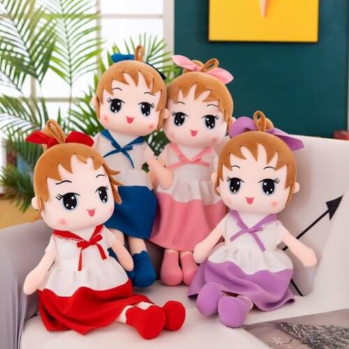 45-90CM Kawaii Dolls Stuffed Animal Dolls Little Girl Plush Toys Girl Gifts Kids Cloth Toys KIds Rag Doll Cute Baby Doll