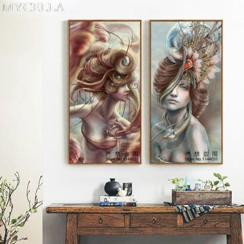 MYCELLA Full DIY Diamond Painting Cross Stitch Wall Painting Woman Rhinestone Mosaic Decorative 5D Diamond Embroidery Portrait