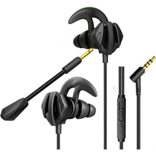 Universal Wired Heavy Bass Gaming In-ear Long Wearing Comfort Noise Canceling Earphone With Removable Mic For Phone/computer