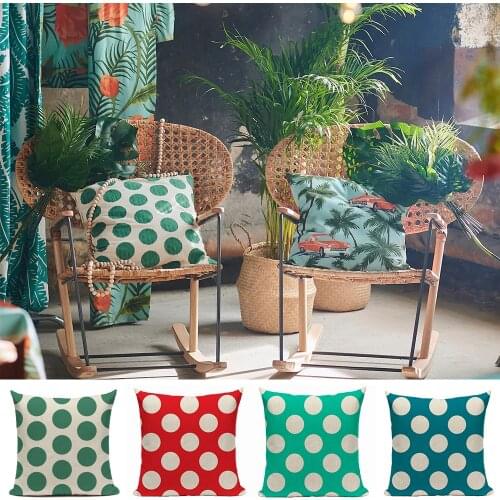 Polka Dots Cushion Cover Nordic Pillow Cover 45*45 Decorative Pillows for Living Room Sofa Home Decor Pillowcase
