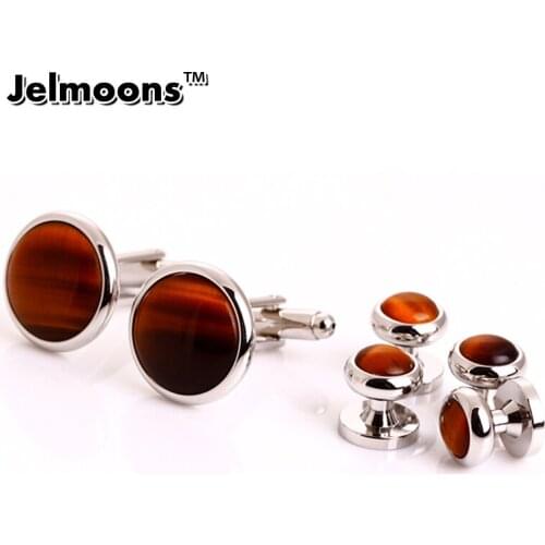 New Tiger Eye Metal Buttons and Buttons sets Shirt Studs