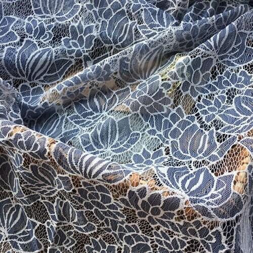 LASUI New flower1.5m*3 m High-end Eyelash French Lace Fabric wedding veil dress skirt curtain decoration accessories C0261