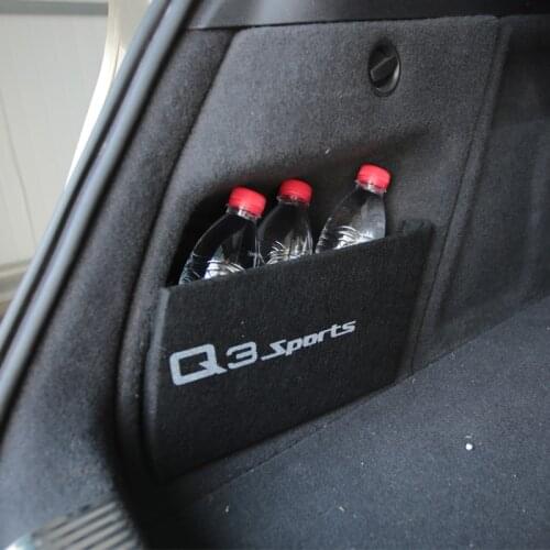 Foal Burning 1 PCS/SET Storage partitions on both sides of the trunk partition tail box for Audi Q3 2012 -2016 Accessories