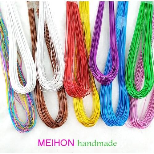 DIY Nylon flower Materials Wire 22# 0.8mm / Artificial flowers making stems nylon flower decorations/60pcs/lot
