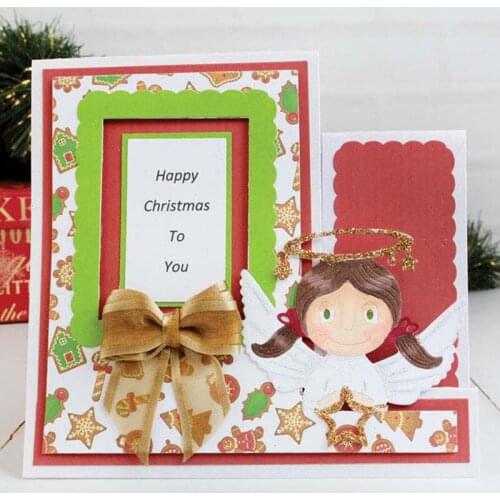 Santa Angel Girl Metal Cutting Dies New Stencils for DIY Scrapbooking DIY Paper Cards Craft Making and Craft Fun Decoration