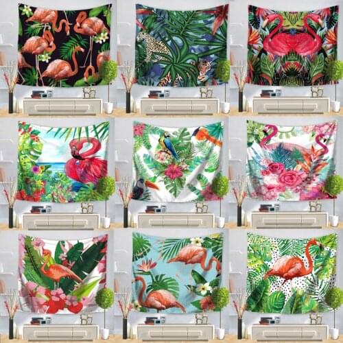 North American Flower Bird Wall Hanging Tapestry Home Decor Beach Towel Yoga Mat Picnic Blanket Table Cloth Decorative Tapestry