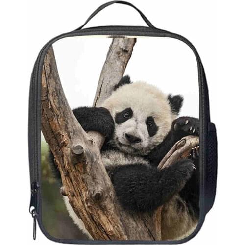 Panda Lunch Bag Customized dog Women Men Teenagers Boys Girls Kid School Thermal Cooler Insulated Tote Box