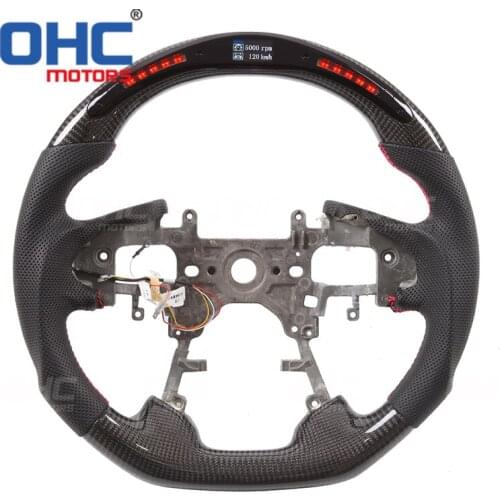 Real Carbon Fiber LED Steering Wheel compatible for Ac-co-rd CT1 CT2 CR3 CR3