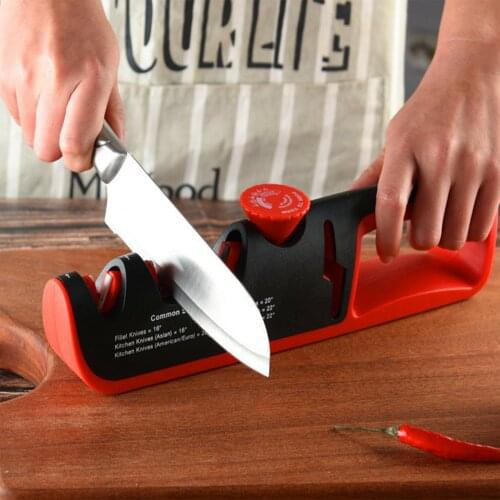 Knife Sharpener Angle Adjustable 4 Stages Scissors Sharpening stone Professional Kitchen Grinder knives Whetstone Sharpener Tool