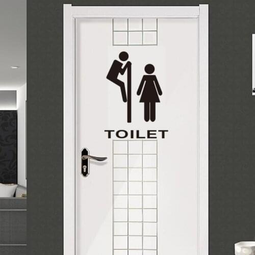 1pcs Bathroom Toilet Seat Stickers Waterproof Wall Decals Pattern Art Wallpaper For PVC Poster Mural Art Decor Home Accessories