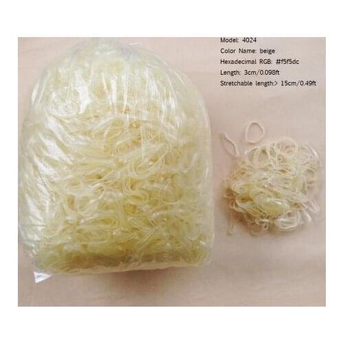 1000pcs/lot M size Clear Yellow Rubber Band Horse Hair Braid Bow bands for Electronics,Hair Braids,Dog Grooming