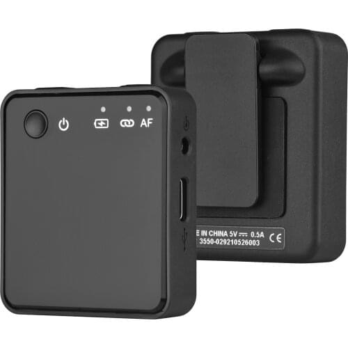 2.4G Rechargeable Clip-on Wireless Microphone System 50m Range with Built-in Battery Compatible with Camera DSLR Camcorder phone