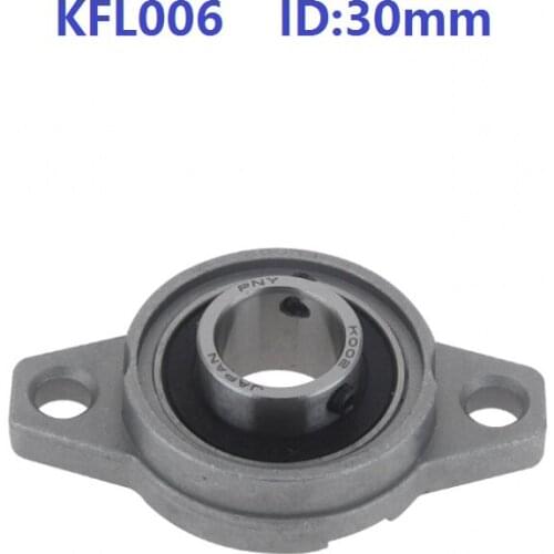 20pcs/lot KFL006 30mm Bore Diameter Zinc Alloy Bearing Units 30 mm Flange Pillow Block Bearing bracket For CNC FL006
