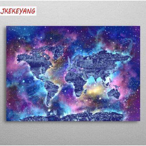 5D DIY square/round Diamond painting world map Cross Stitch Diamond Embroidery Pattern Rhinestone J2856