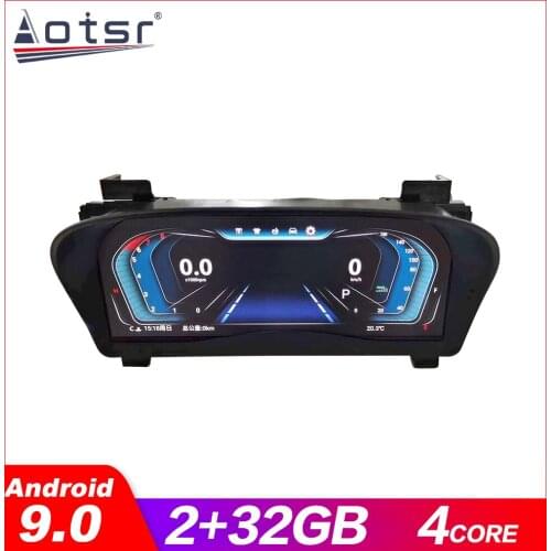 Aotsr 12.3" Car LCD instrument dashboard screen Android 9 Car GPS Navigation For Toyota Alphard 30S Vellfire30 2015+ Multimedia