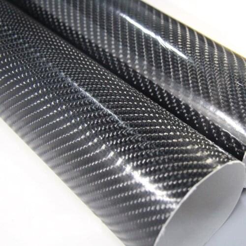 Car Styling Stickers 200mmX1520mm 5D Carbon Fiber Vinyl Film High Glossy Warp Auto Accessories Waterproof Retail Packaging Decor
