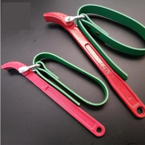 Free Shipping 8" 12" Belt Wrench Spanner Filter Oil Wrench Tool Kits for Car Repair Hand Tool Torque Spanner ferramentas manuais