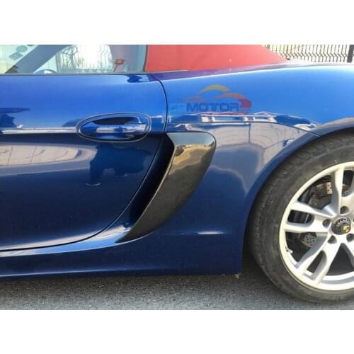 Home / For PORSCHE / PORSCHE / GT4 style Real Carbon Fiber Side Vents Car Modification Side air-in-take for Porsche 981 Cayman