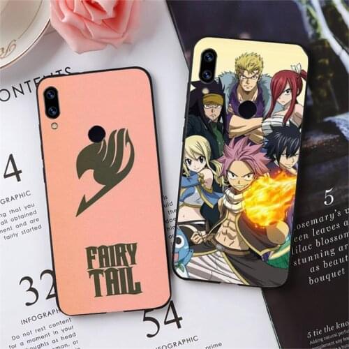 Fairy Tail Erza Natsu Gajeel Phone Case For Xiaomi Redmi note 7 8 9 pro 8T 9A 9S Mi Note 10 Lite pro