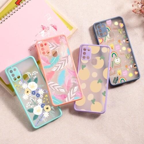 Silicone Case For Samsung S20 FE Case Painted Coque On Samsung S21 Ultra A21S A12 S30 Plus S 21 Luxuxy Soft 3D Flower Back Cover