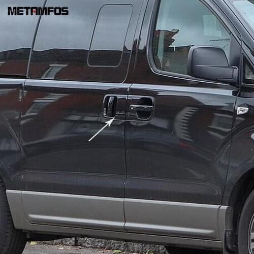 For Hyundai Grand Starex H-1 i800 2018 2019 2020 Chrome Door Handle Bowl Cover Trim Decoration Frame Exterior Car Accessories