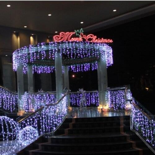 8 Modes Curtain String Light LED Xmas Fairy Lights Curtain Garlands Home Outdoor Holiday Wedding Christmas Decorative+Controller