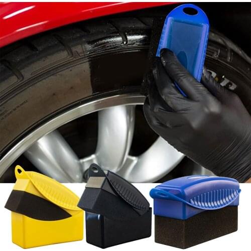 Auto Car Wheel Polishing Waxing Sponge Brush Auto Face Washing Cleaning Brush Sponge Car Door Window Surface Clean Tools