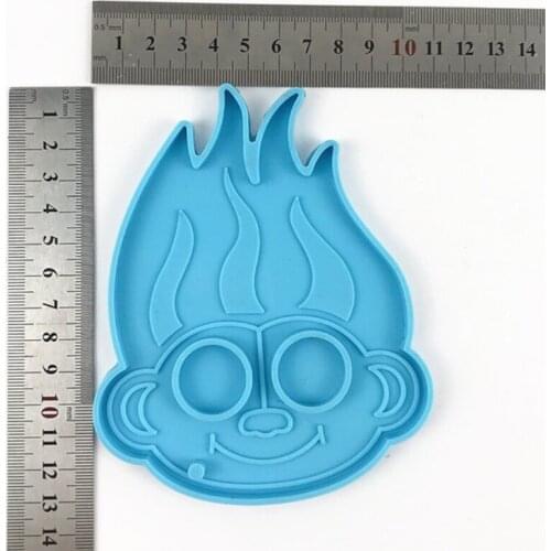 J60E DIY Monkey Keychain Epoxy Resin Mold Jewelry Pendants Necklace Silicone Mould