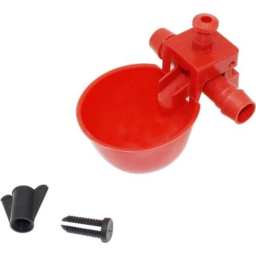 5 Sets Poultry Farm Animal Supplies Chicken Waterer Hens Quail Birds Drinking Bowls Water for Chicken Coop Chick Nipple Drinkers