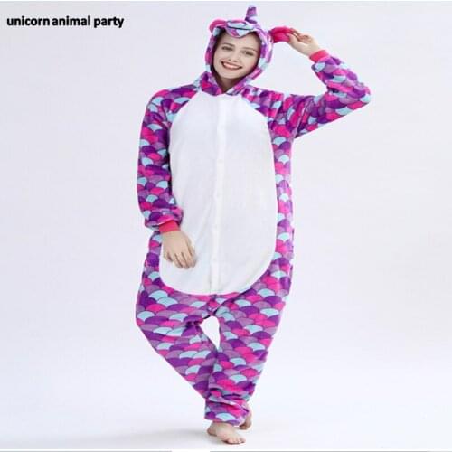 Kigurumi Onesies halloween Christmas animal men women yellow circle purple unicorn Cosplay Pyjamas costumes carnival Sleepwear