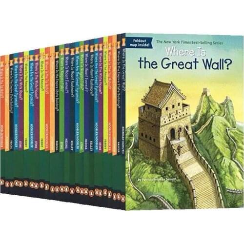 30 Books/Set Where Is Childrens English Popular Science World Geographical And Historical Sites Book Early Education Learning