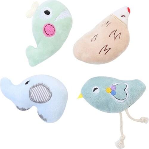 Cat Plush Toy Elephant Hedgehog Pet Kitten Funny Cat Chew Toy Whale Cat Toy Plush Cats Interactive Toy Gift
