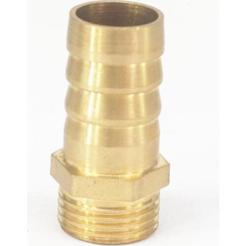 LOT 5 Hose Barb I/D 19mm x 1/2" BSP Male Thread Brass coupler Splicer Connector fitting for Fuel Gas Water