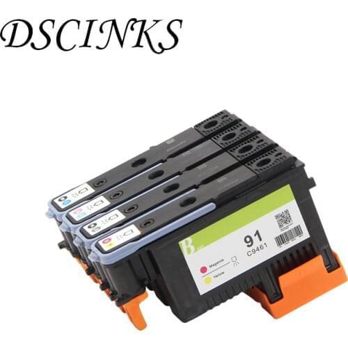 For HP 91 Printhead C9460A C9461A C9462A C9463A Print Head For HP Designjet Z6100 Z6100ps Printer one lot BK C M Y LC LM MBK LGY