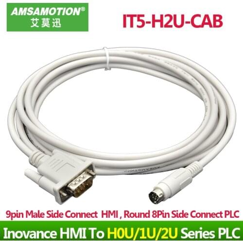IT5-H2U-CAB Suitable Inovance HMI Touch Panel Connect H0U/1U/2U Series PLC Programming Cable