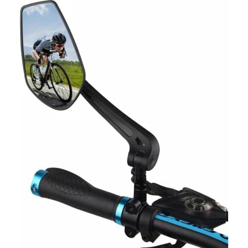 XC Adjustable Rear View Mirror Bike Handlebar Safety Rearview Mirror Wide Range Back Sight Reflector Left Right Mirror