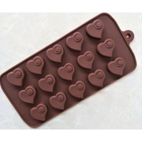 Valentines Day Gifts Silicone Chocolate Mold Love Heart with Cloud Ice Tray Mold DIY Silicone Molds