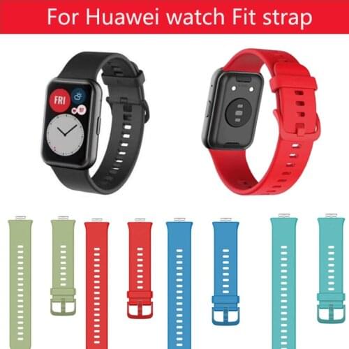 Newest Silicone Band For Huawei Watch Fit Strap Bracelet for huawei fit smart watch strap