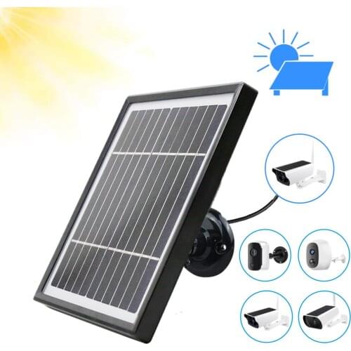 Solar Panel 3.3W 3 Meter Cable Micro USB Port For Outdoor 4G Camera Solar Camera Rechargeable Battery Powered Solar IP Camera