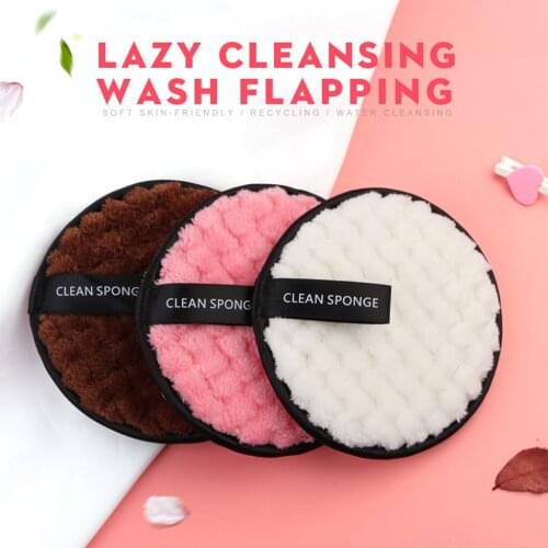 MAANGE Cleaning puff 1pcs Makeup Remover towel Face Cleansing Cloth Pads Plush puff Fashion New Makeup puff May15 2019