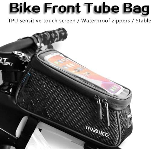 INBIKE Bicycle Bag Mobile Phone Touch Screen Mountain Bike Bag Front Beam Bag Front Hanging Bag Bicycle Head Bag Riding Accessor