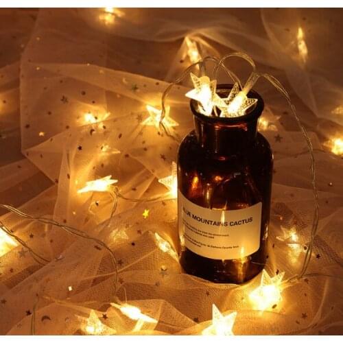 Dorm bed decoration steady on strobe two modes of warm transparent plastic led small color lights J06