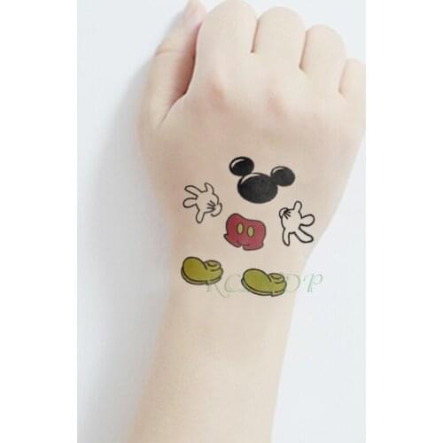 Waterproof Temporary Tattoo sticker mouse rat small fake tatto stickers flash tatoo hand foot tattoos for girl men women kids
