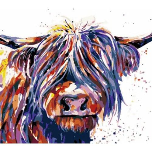 YNX new 5D diamond painting round diamond oil painting cross stitch square diamond DIY animal color diamond painting