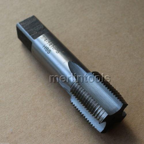 3/4" - 14 HSS NPS Straight Thread Pipe Tap