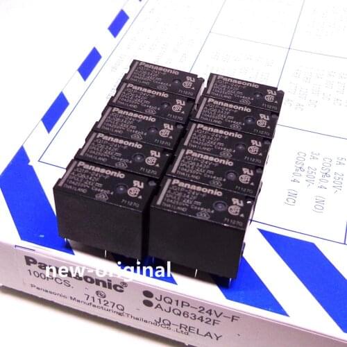 100PCS/BOX RELAY JQ1P-24V-F 24VDC AJQ6342F Brand new and original relay